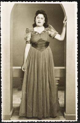 Lawahez al-Khatib in Her Engagement Dress