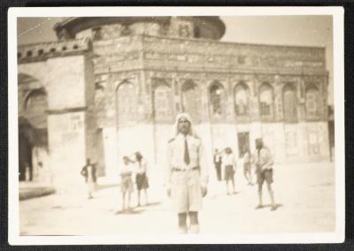 Abdel-Karim al-Alami in the al-Aqsa Mosque Courtyard