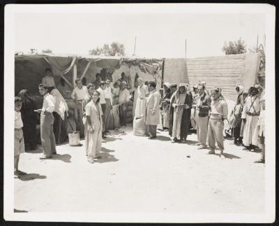 The Distribution of Flour to Palestinian Refugees, September 1949