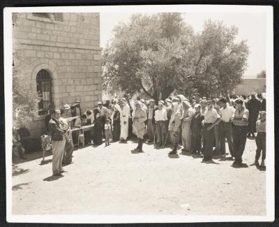 Palestinian Refugees Registering in the Office of Refugees, September 1949