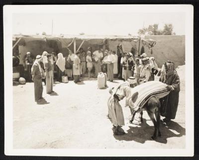 Palestinian Refugees Receiving Assistance in al-Eizariya, September 1949
