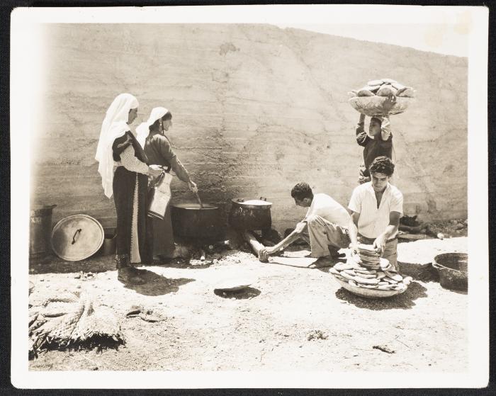 Preparing Food for Palestinian Refugees, September 1949 
