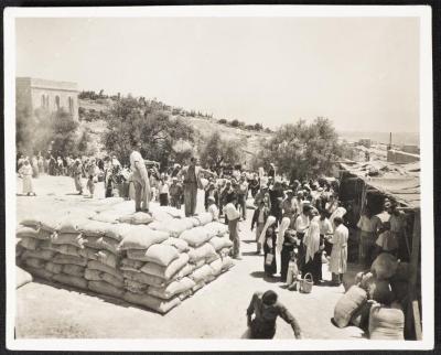 The Distribution of Assistance to Palestinian Refugees, September 1949