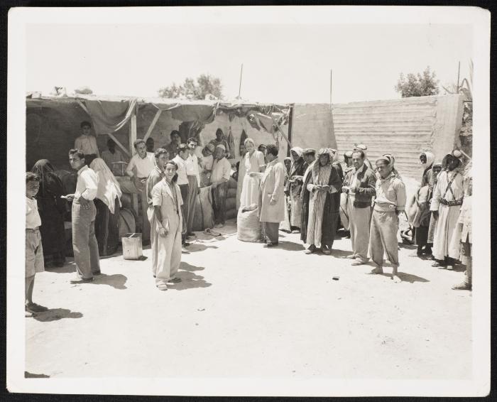 The Distribution of Flour to Palestinian Refugees, September 1949