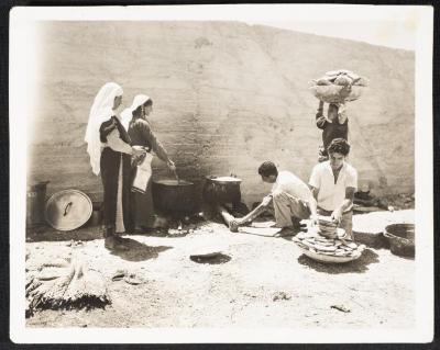 Preparing Food for Palestinian Refugees, September 1949 