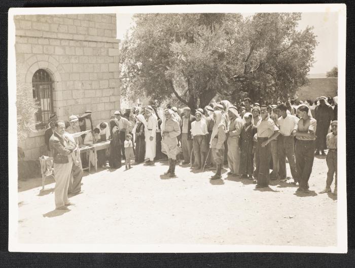 Palestinian Refugees Registering in the Office of Refugees, September 1949