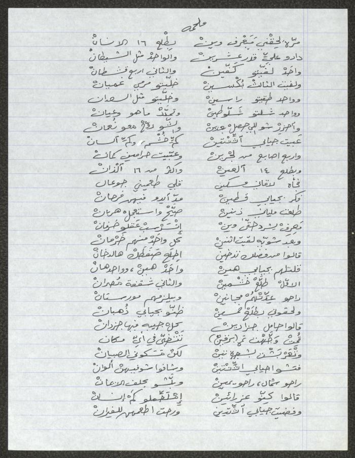 Biography of the Traditional Poet Abu Thabet al-Orabi 