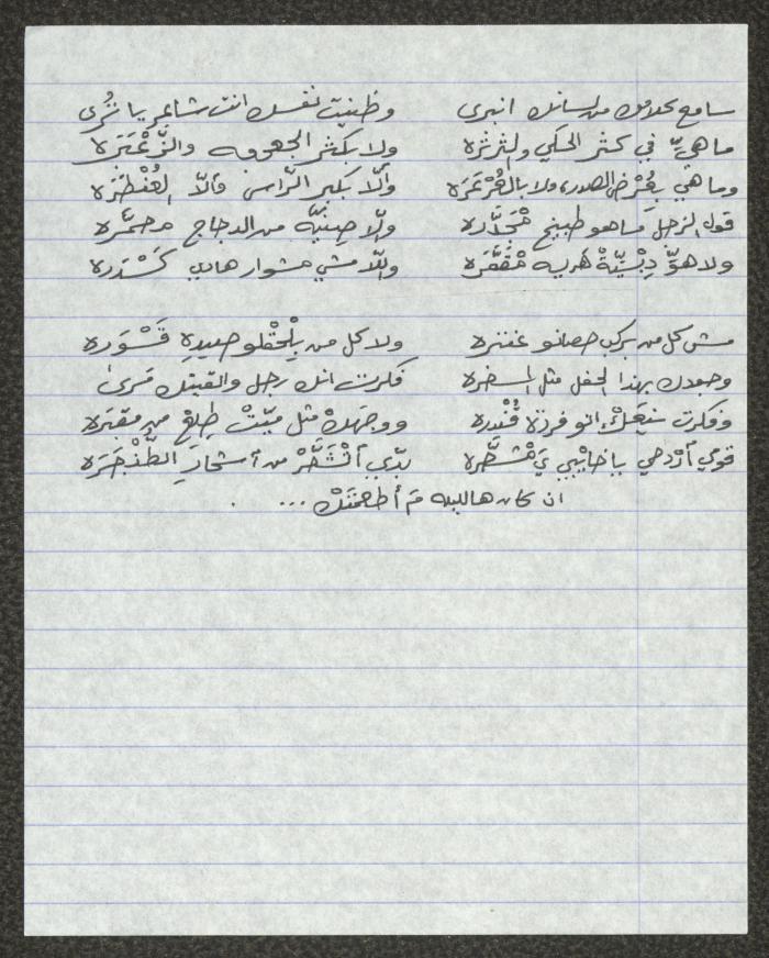 Biography of the Traditional Poet Abu Thabet al-Orabi 