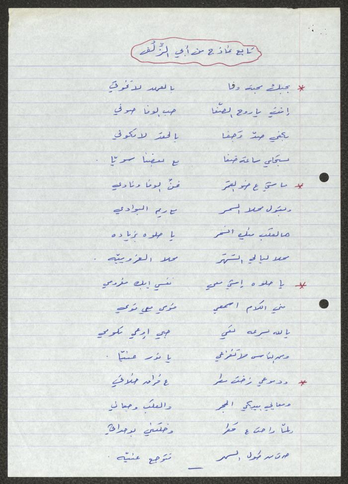 Biography of the Traditional Poet Hamdallah Barghouthi