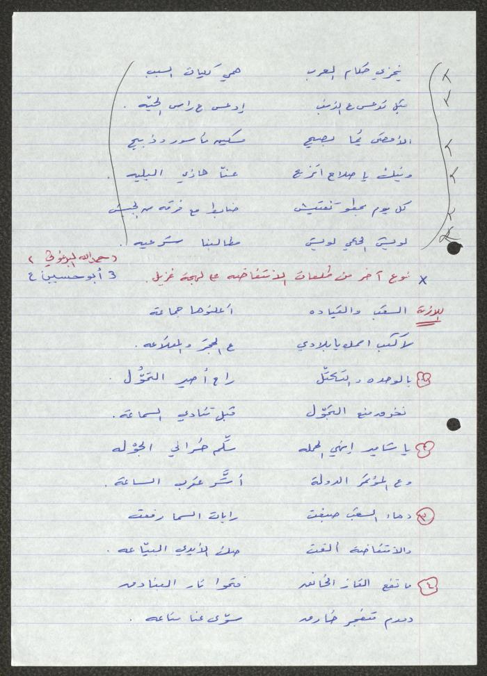 Biography of the Traditional Poet Hamdallah Barghouthi