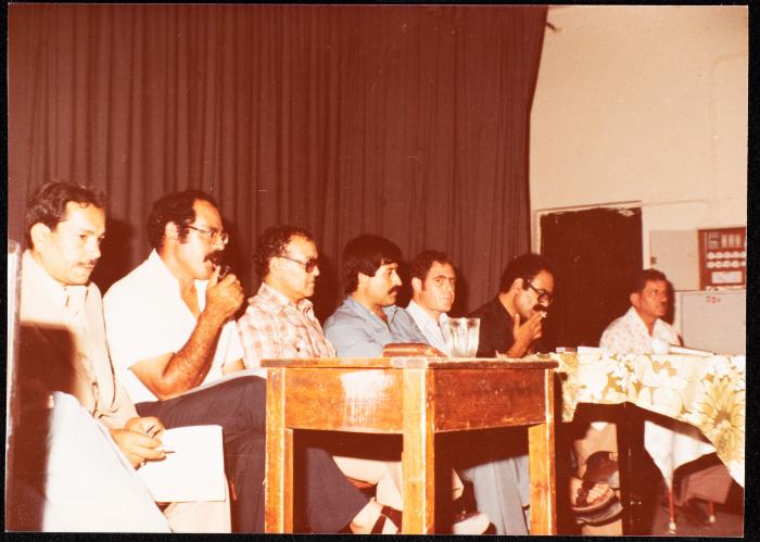 The Jury of the 1st Literary Festival, Palestine, the 1970s