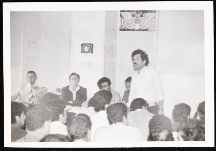 Khalil Touma at a Cultural Event in Palestine, the 1960s