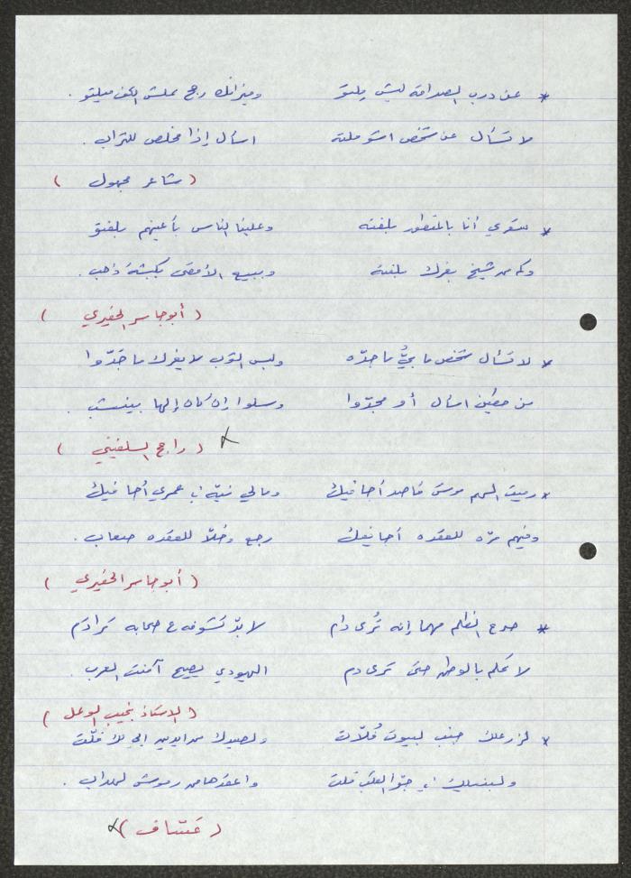 Biography of the Traditional Poet Hamdallah Barghouthi