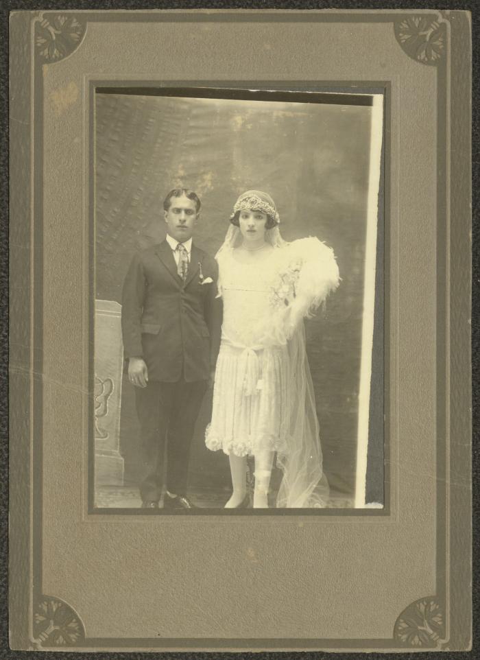 A Married Couple from Beit Jala, the 1920s 