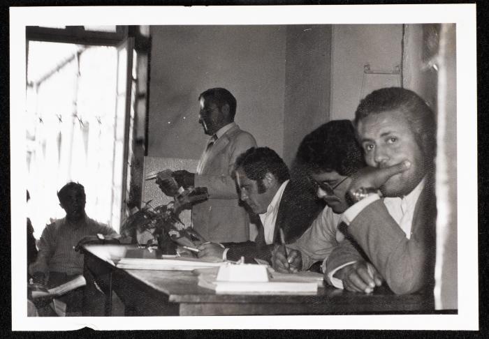 Khalil Touma at a Cultural Event in Palestine, the 1960s
