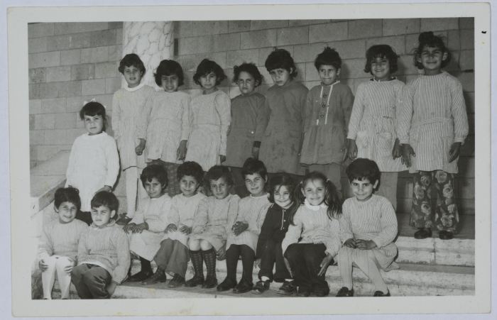 Students of Dar al-Yatemat affiliated with the Arab Women Union Society - Nablus