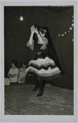 A dance performance by a girl from Dar al-Yatemat