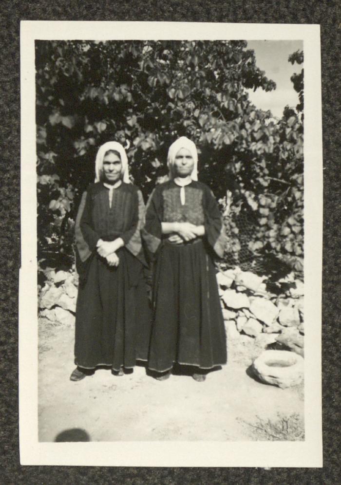 Mariam and Antasia Yaqoub Touma, Beit Jala, the 1930s 