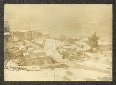 Several Houses in Beit Jala in the Snow, the 1970s