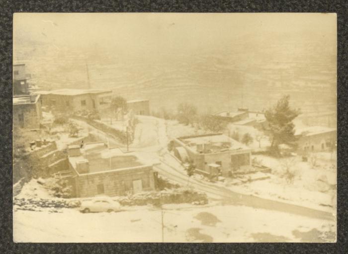 Several Houses in Beit Jala in the Snow, the 1970s