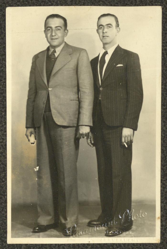 Butros and Jeries Touma, Jerusalem, the 1940s