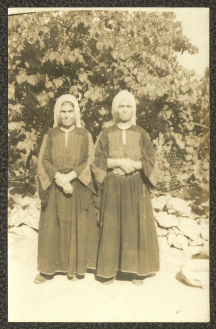 Mariam and Antasia Yaqoub Touma, Beit Jala, the 1930s 