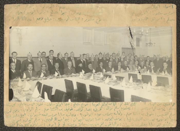 The Reception of the Betjalian Community of Saliba Zeidan and Jabra Mesleh in Chile, 14 June 1952