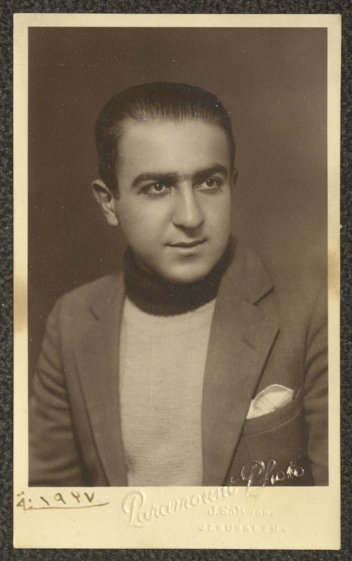 Butros Touma, Jerusalem, 1937 