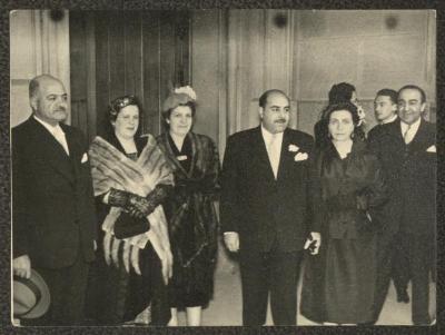 Gregorio Abed Rabbo and Others at His Wedding, 26 September 1954