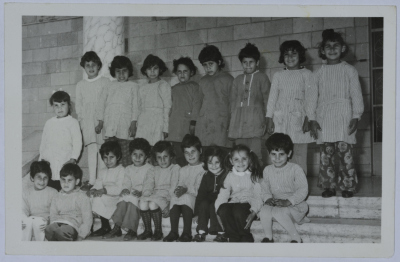 Students of Dar al-Yatemat affiliated with the Arab Women Union Society - Nablus