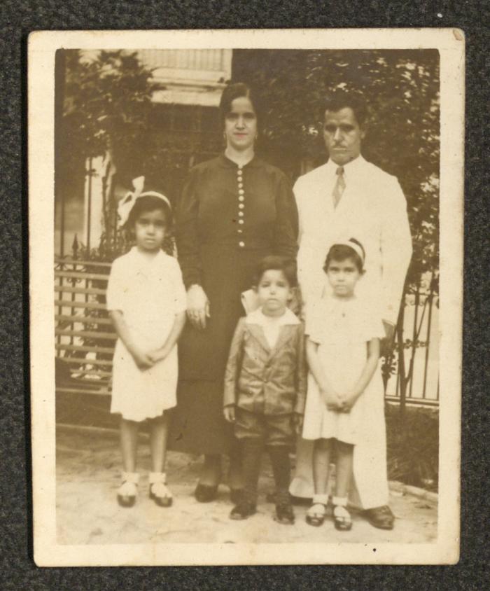 Mikhael Touma and Sofia abu Hajar with Their Children, Guayaquil, 18 April 1937