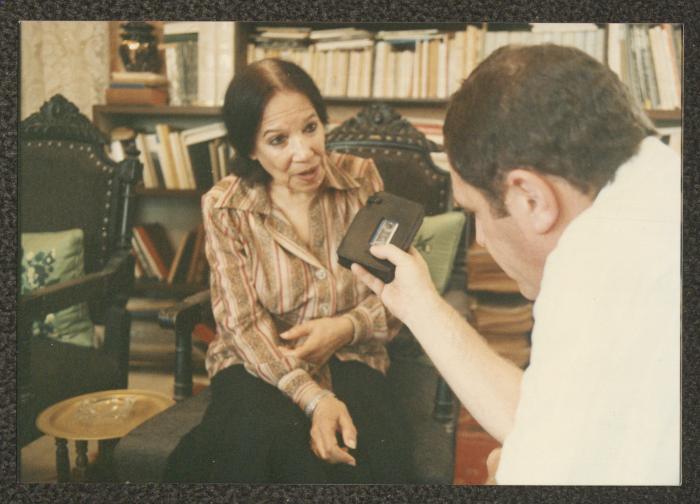 Fadwa Tuqan and Khalil Touma , Nablus, August 1990