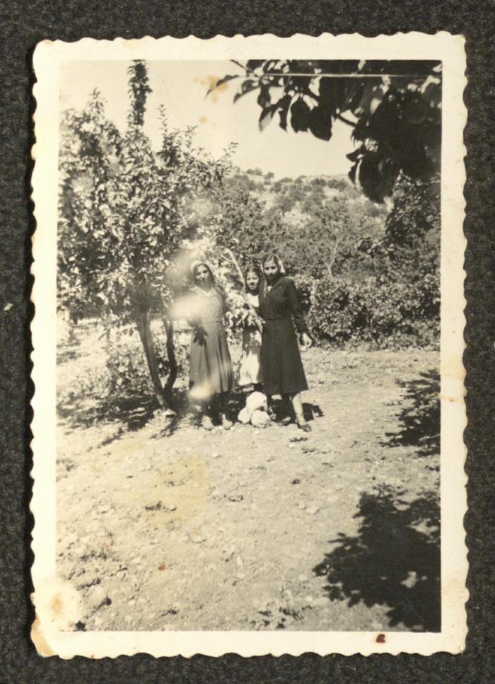Onsura, Ne'ma and Milada Saliba Touma, Beit Jala, the 1930s
