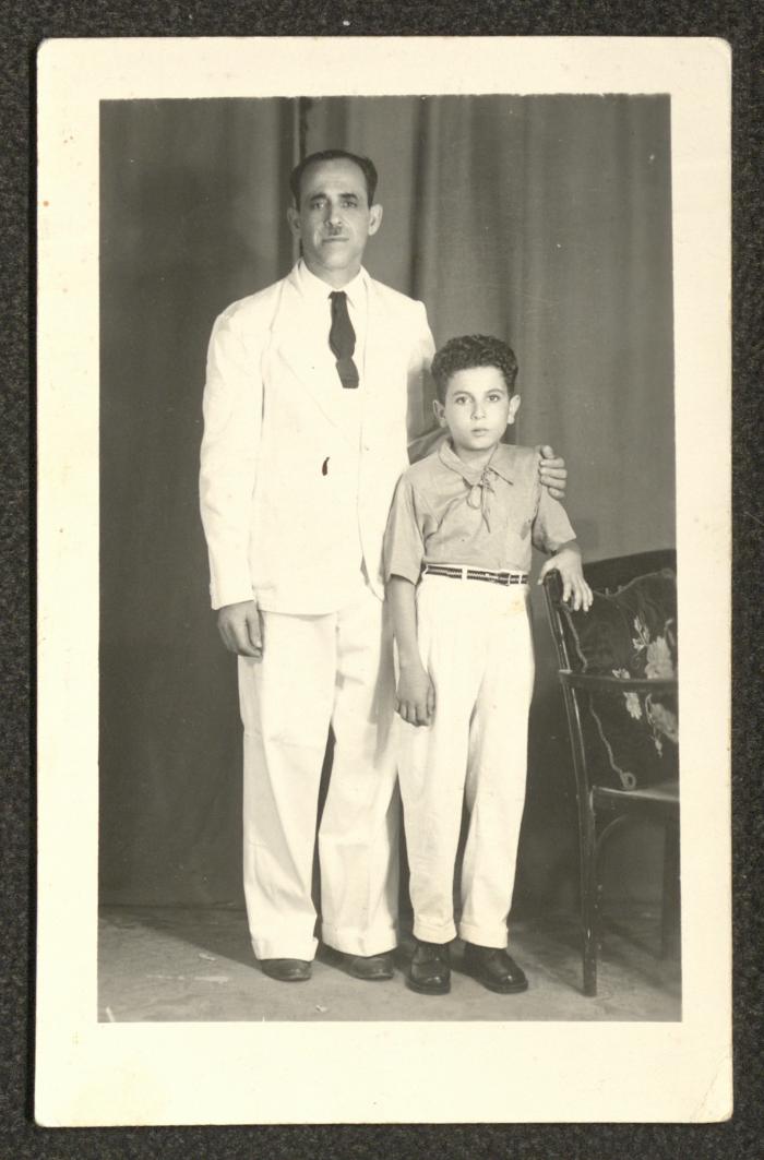 A Man and His Son Related to the Touma Family, the 1960s 