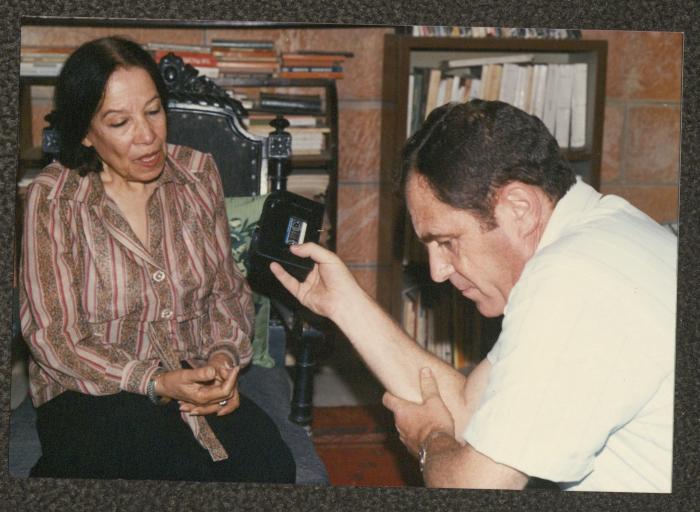 Fadwa Tuqan and Khalil Touma, Nablus, August 1990