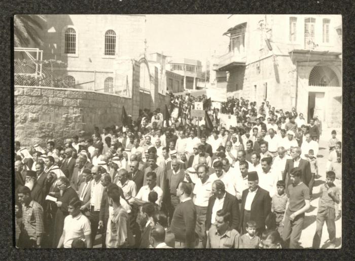 The Symbolic Funeral of Gamal Abdel Nasser in Beit Jala, September 1970