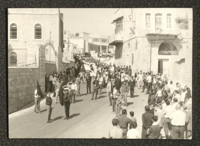 The Symbolic Funeral of Gamal Abdel Nasser in Beit Jala, September 1970