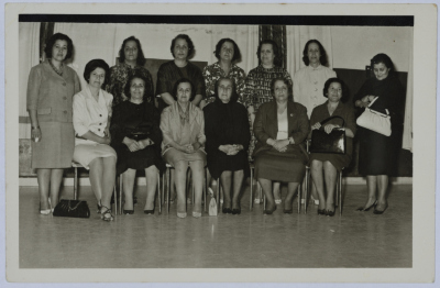 Andaleib al-Amad and the members of the Arab Women Union Society - Nablus