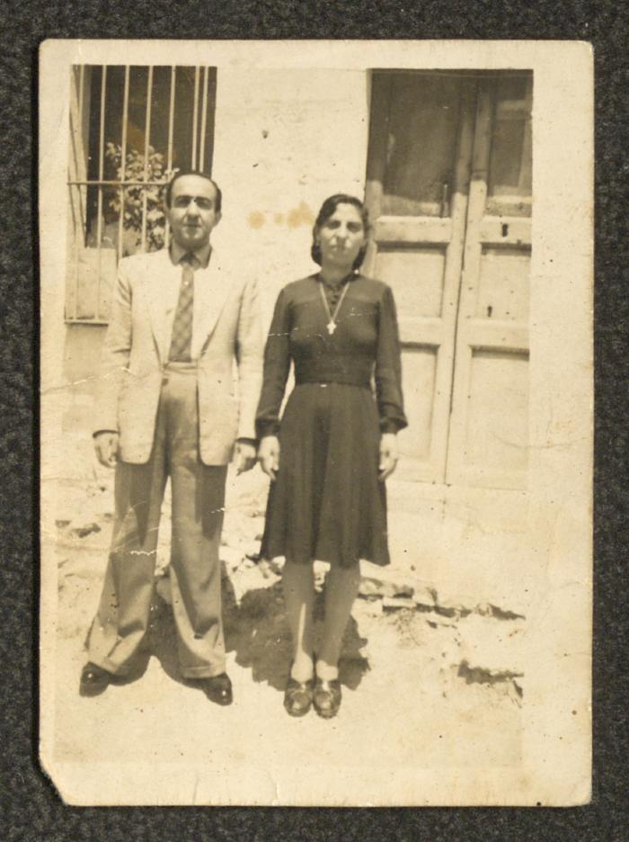 Onsura and Botrous Touma,  Beit Jala, 10 June 1945