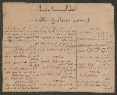 أهم المحطات التاريخية لإيطاليا، 1940- 43