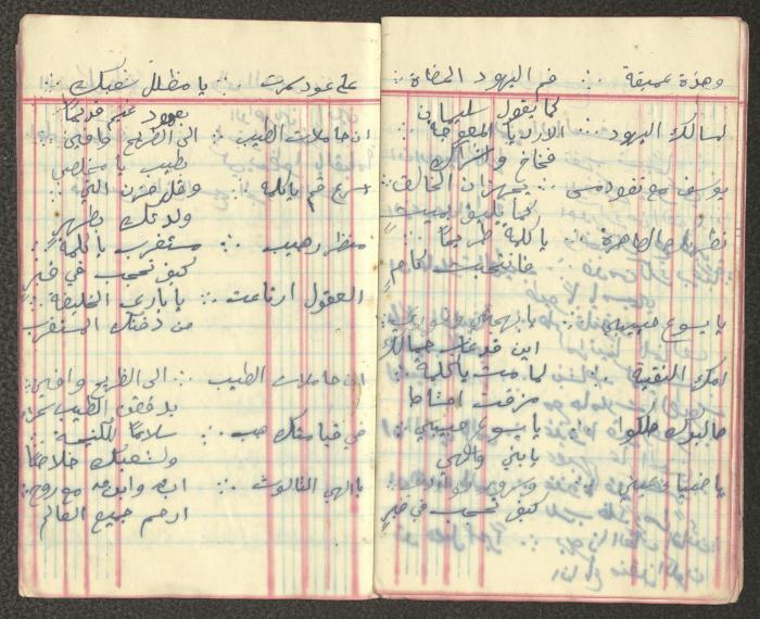 Khalil Touma's Business and Expenses Notebook, the Early 1920s 