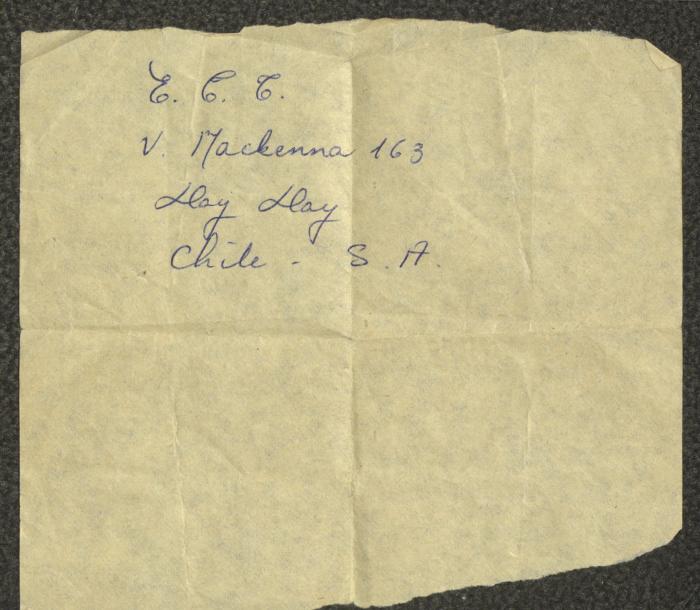 قصاصة ورقية لعنوان في جمهورية التشيلي 