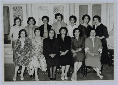 Andaleib al-Amad with the Governing Body of the Cultural Club