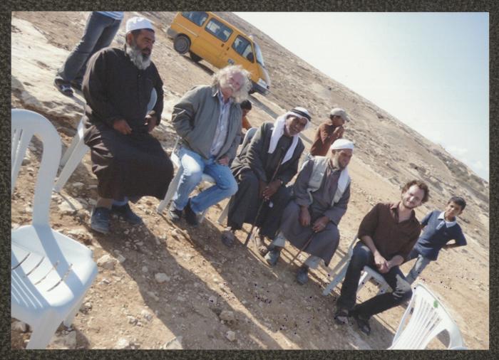 Adel Tartir at Khirbet al-Mfajarra, 30 September 2011