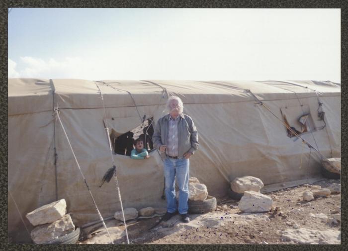 Adel Tartir at Khirbet al-Mfajarra, 30 September 2011