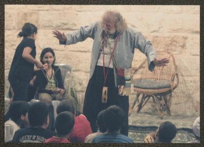 Adel Tartir Participating in the Ramadan Nights Initiative, Ramallah, 2010