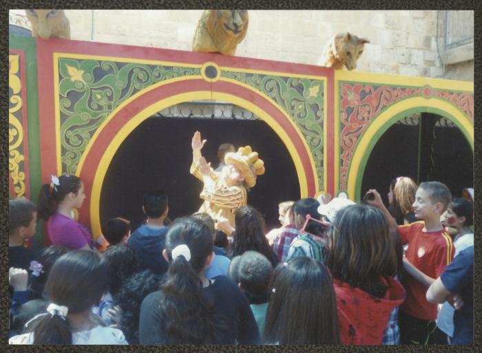 Abu al-Ajab Participating in the Nuwar Nisan Festival, Ramallah, 2013