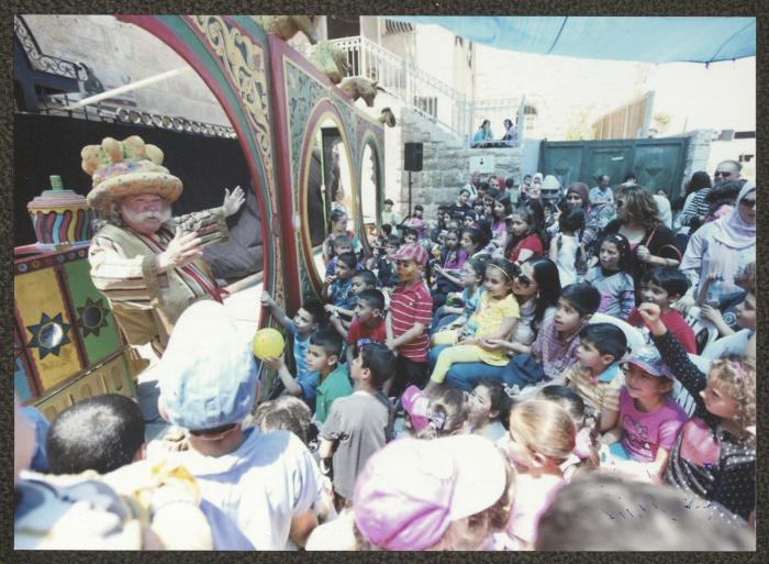 Abu al-Ajab Participating in the Nuwar Nisan Festival, Ramallah, 2013