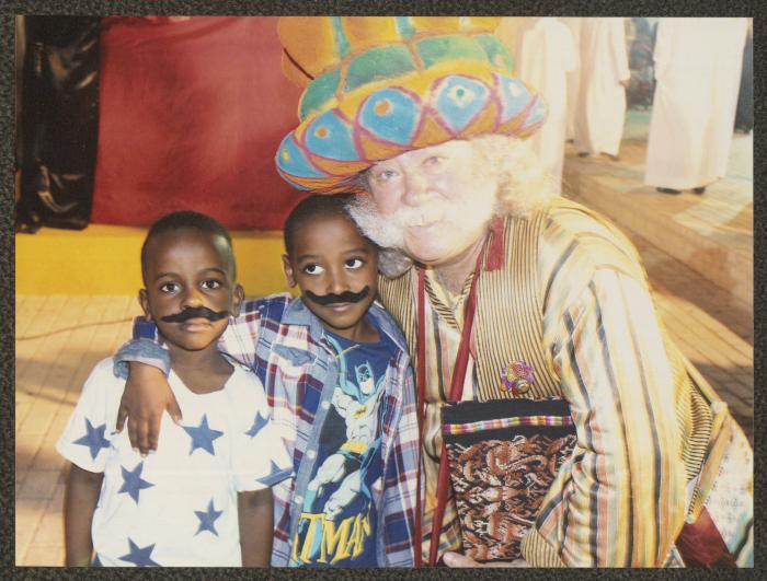 Abu al-Ajab and Two Children in Sharjah, 2016