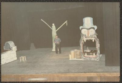 A Scene from the "al-Ama Wal-Atrash" Play 